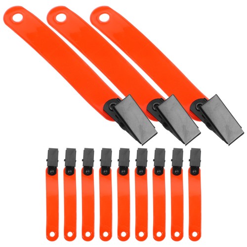 12 Pezzi Clip Nastro Fluorescente Unghie da Escursionismo Riflettenti Notturni Clip - Foto 11 di 12