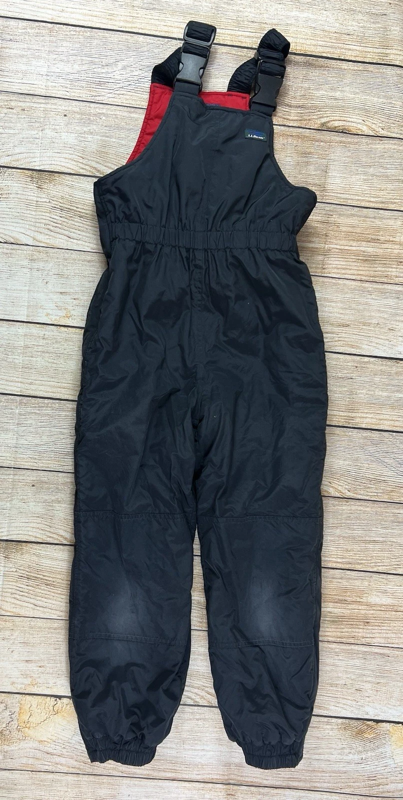 Vintage Kids LL Bean Snow Bibs Overalls Size Small (8)