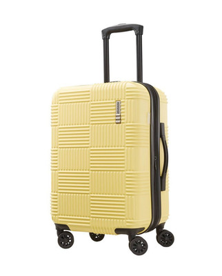 New 22'' American Tourister Luggage Hardside Carry On Spinner Suitcase Yellow