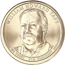 2013 D Presidential Dollar William Howard Taft BU Clad