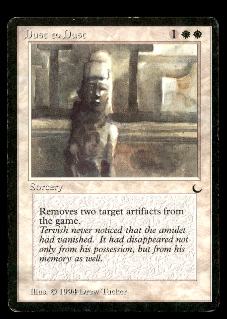 Dust to Dust LP Light Play The Dark MTG [6152]