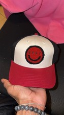 Neff Red and Black Smiley Cap