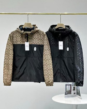 NWT COACH Men's Black Brown Sports and leisure windbreaker jacket assault suit