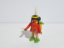 Playmobil 3733 ancienne femme indienne boit ouest village indien camp