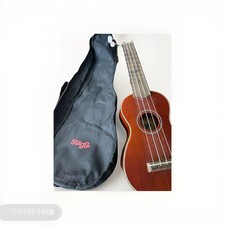 Handmade Stagg Ukulele with case Wooden US40-S 1601 0067 Black Trim With Strings