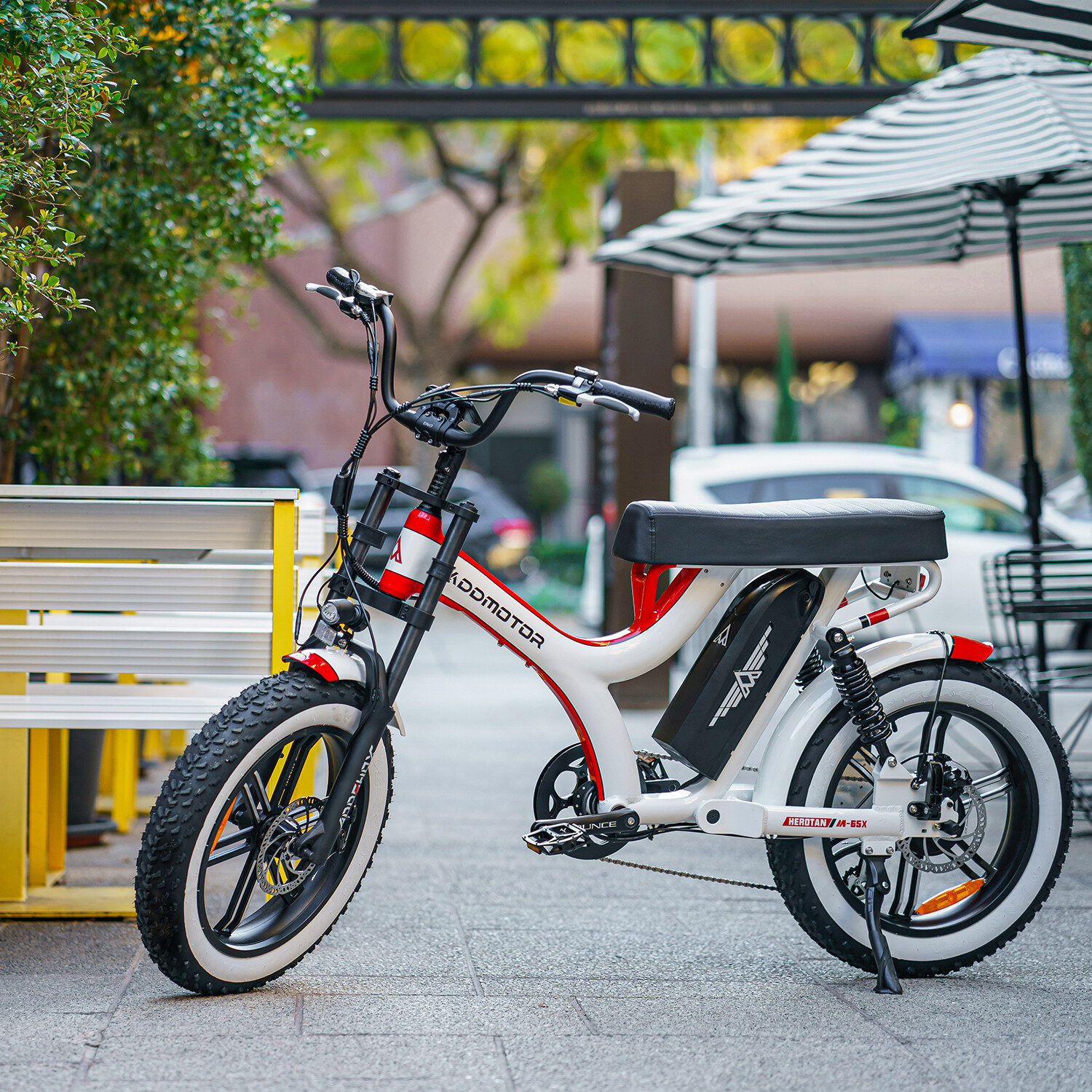 Addmotor Electric Bicycle Dual Suspension 750W 48V 20Ah 105mile City