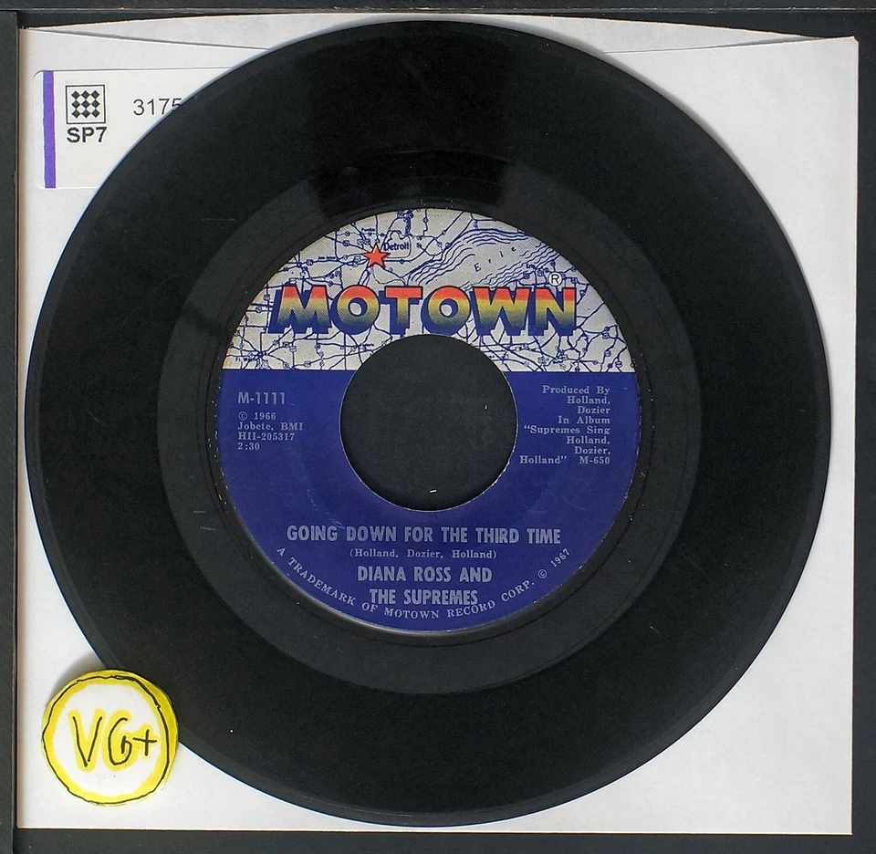 Diana Ross & The Supremes - Reflections - 7" single 45rpm record Foto 3 de 3