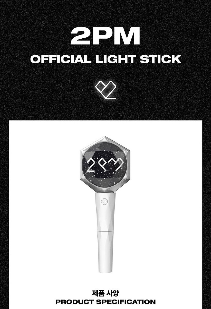 2PM OFFICIAL LIGHT STICK w/ Tracking, Strap, Cradle MD GOODS