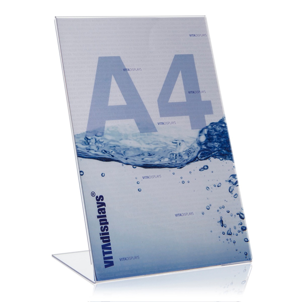 VITAdisplays® DIN A5 Tischaufsteller/L-Aufsteller/L-Ständer VITAdisplays® DIN A5 Tischaufsteller/L-Aufsteller/L-Ständer