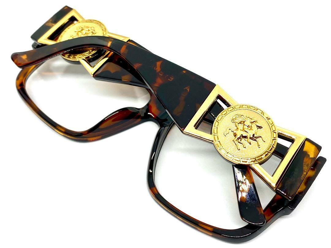 Occhiali Vintage Ovali Occhiali Da Sole Ovali Vintage Uomo - Stile Hip Hop Retro Oro Trasparente Occhiali Ovali - Foto 9