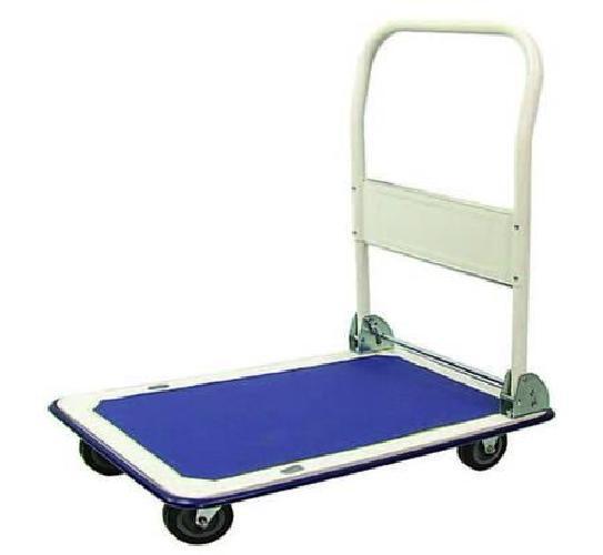 Carrello Portatutto Pieghevole 150kg | 4 Ruote Pianale Antiscivolo