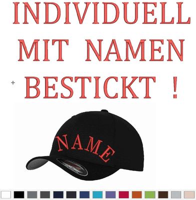 FLEXFIT   CAP BASEBALL 6277 FLEXFIT CAP MÜTZE nach Wunsch bestickt !!!