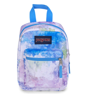 JanSport Big Break Lunch Box Bag Batik Wash Purple/Blue Girl School Summer Camp