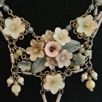 Colleen Toland Floral Beaded Draped Headband | eBay display picture 1