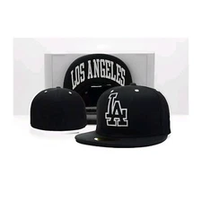 LOS ANGELES LA DODGERS MLB Men Casual Snapback Adjust Hat Trucker Flat Brim Cap