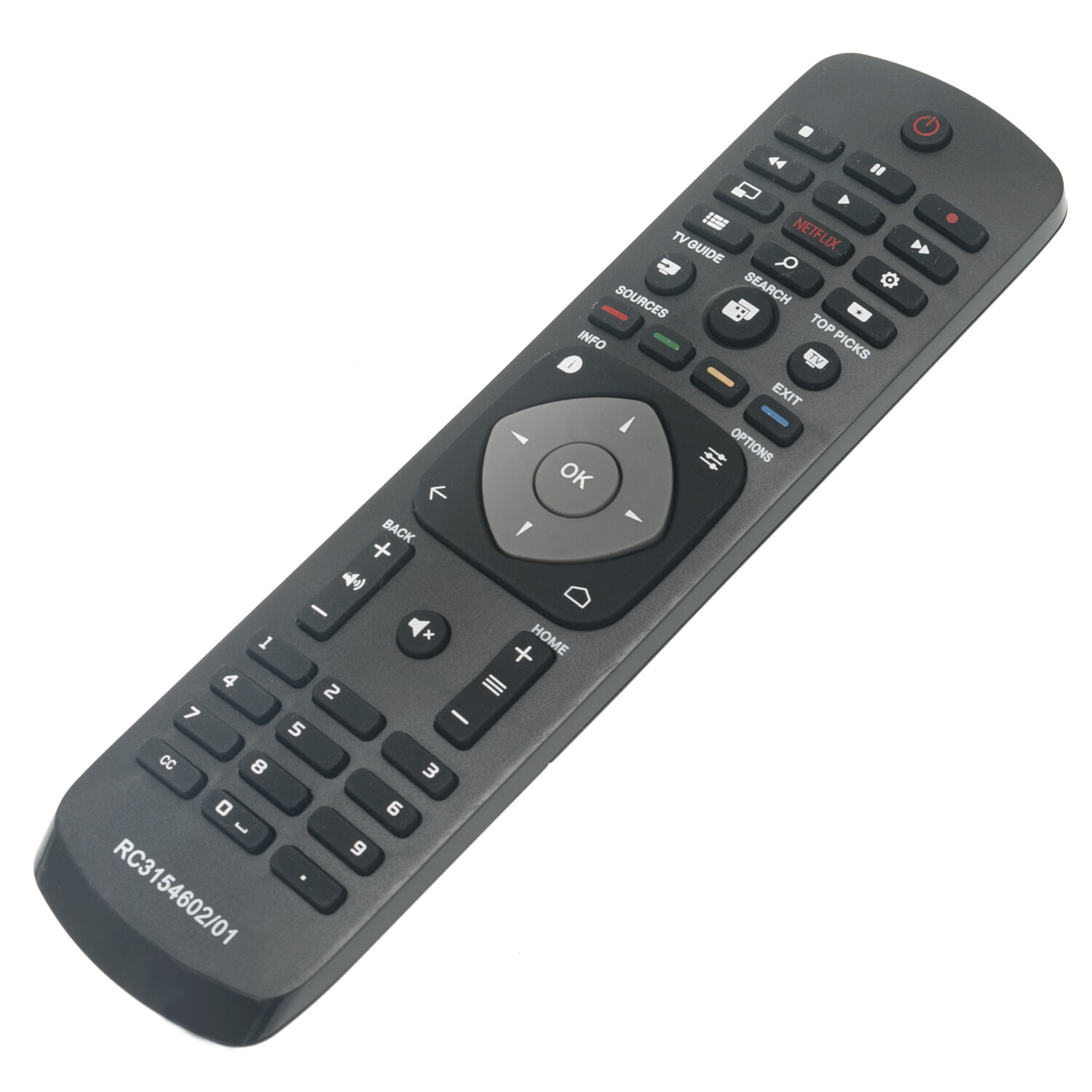 Smart TV Remote Control RC3154602/01 Replacement for Philips 32PFH5500 55PUT6400-image