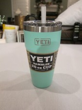 YETI RAMBLER 26 OZ. TUMBLER SEAFOAM WITH STRAW LID NEW WITH ORIGINAL TAGS