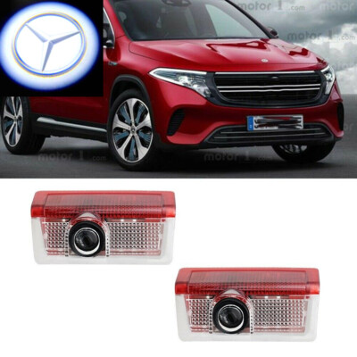 2x HD Car Door Projector Mercedes LOGO Light Ghost Shadow Laser For Benz A B C E