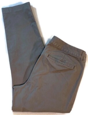 OLD  NAVY Pixie Gray Zip Fly Pockets Stretch Ankle Jeans Women's Size 10 Regular