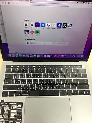 MacBook Pro 13” Touchbar 2016 Chinese Keyboard i5 8GB 256GB MacBook Pro 13” Touchbar 2016 Chinese Keyboard i5 8GB 256GB