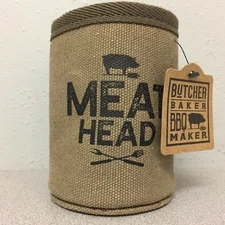 Open Road Brands Butcher Baker BBQ Maker 90170714 Meat Head Can cooler Canvas