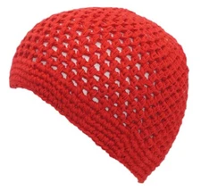 100% Cotton KUFI Crochet Beanie Skull Cap Knit Hat Men Women 