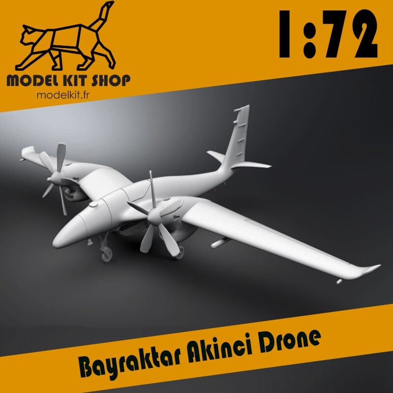 Drone militaire turc Bayraktar Akinci 1:72 cadeau idéal pour collectionneur d'aviation