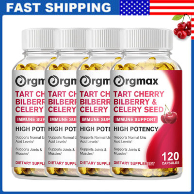 Tart Cherry Extract with Celery Seed Uric Acid Cleanse for Joints Sleep Health