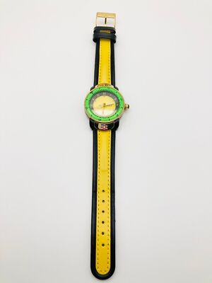 Swiss Hawaiian Le Hornet yellow leather wristwatch | eBay display picture 1