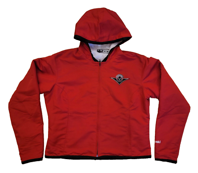 Rare Kawasaki Women Kids Jacket XLarge Red Vulcan Motorcycle Zip