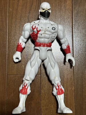 Action-Ninja Action-White & Red-Sunco-11''-2001-Vintage-Poseable Mask @@