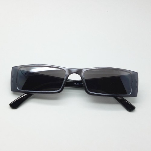 Sunglasses Reading Glasses Low Rise Rectangle Cool Black Frame +3.00 Lens Power - 第 4/4 張圖片