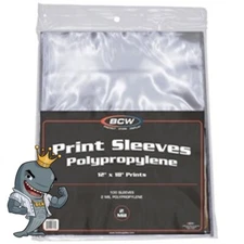 BCW 12x18 Photo Print Sleeves 100ct FREE SHIP
