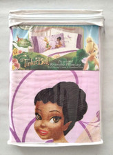 Disney Fairies Tinkerbell Cotton Rich Reversible Pillowcase Standard Size 2009