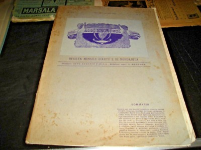 art and worldliness magazine UNIQUE year I ° No. 4 - 30/10/1906 published in CATANIA