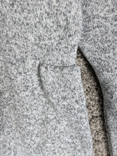 Patagonia Better Sweater Coat Girls Size XL 14 Birch White Gray W Pockets Teen - Picture 9 of 24