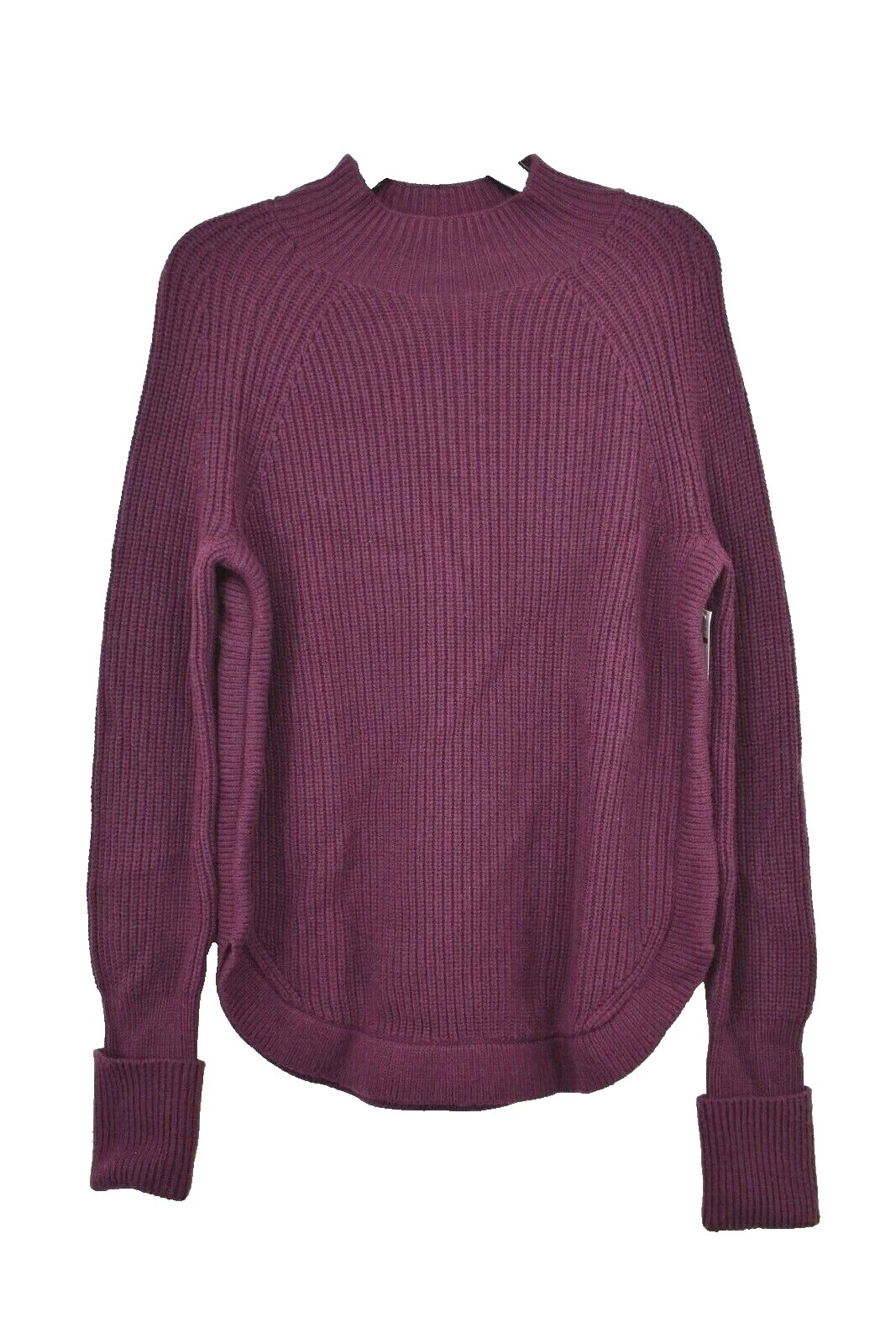 Cotton Solid Women's Mock Neck Sweaters