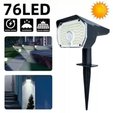 76-LED Solar Power Spotlights Landscape Lamp for Outdoor Garden Pathway Lights