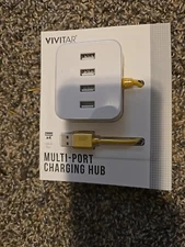 New Vivitar 4 Port Charging Hub White