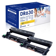 2 Pack Drum Compatible With Brother DR-630 HL-L2320D HL-L2360DW MFC-L2740DW