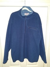 Wrangler Rugged Wear Fleece Quarter Zip Pullover Men's sz XL
