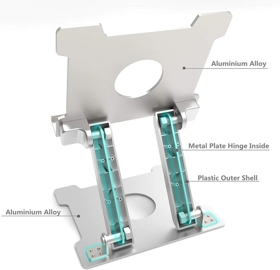 6-15 in Adjustable Aluminum Tablet Stand Holder for iPad air/mini/Pro Surface - Image 2 of 4