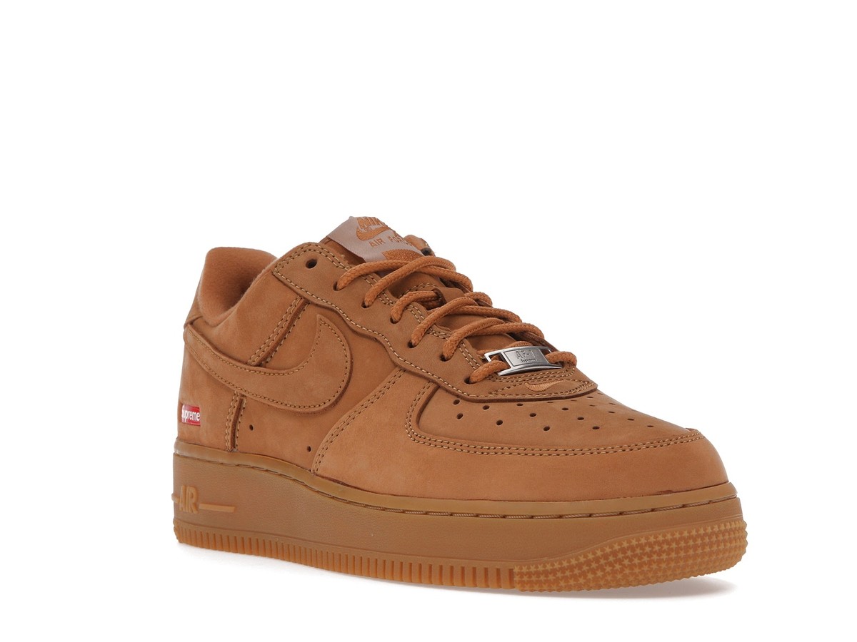 Supreme × Nike Air Force 1 Low Wheat Amazon.com | NIKE AIR FORCE 1 LOW SP SUPREME WHEAT - UK 7