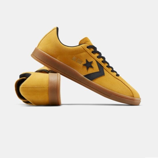 靴 CONVERSE JACK STAR GOLD SUEDE 28cm Converse Classic Trainer Suede 'Yellow/Gum' - A15621C Expeditdship