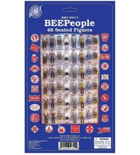 Ready Made Trains (RMT) 99417 O Gauge Seated BEEPeople® Figures 48 Pack