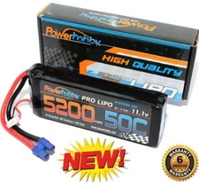 PowerHobby 3S 11.1V 5200mAh 50C Lipo Battery Pack w EC3 : Torment