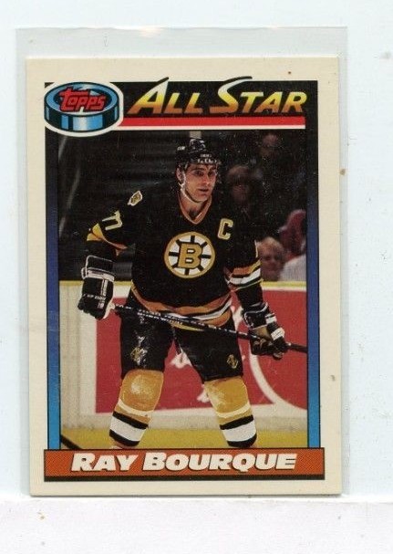 RAY BOURQUE  1991-92 Topps Boston Bruines All Star  #261