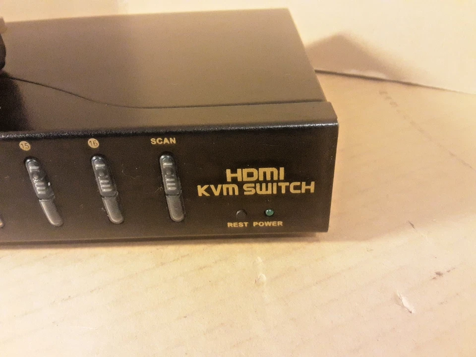 CKL HDMI KVM Switch 16 Port 4K 30Hz with USB 2.0 HUB + PSU ONLY, NO CABLES - Image 4 of 4