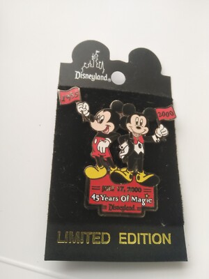 mickey mouse pin anstecker 45 years of magic vintage limited edition