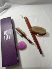 Dry Body Brush Set - Body Brushing for Lymphatic Drainage and Cellulite Massage